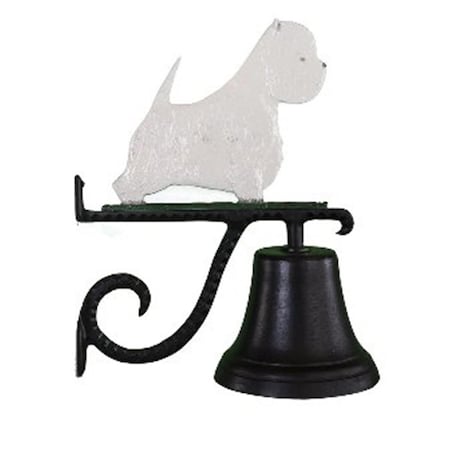 Cast Bell With Natural Color West Highland White Terrier Ornament